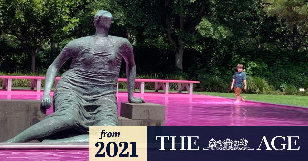 Make a splash in the NGV’s bright pink pond this summer